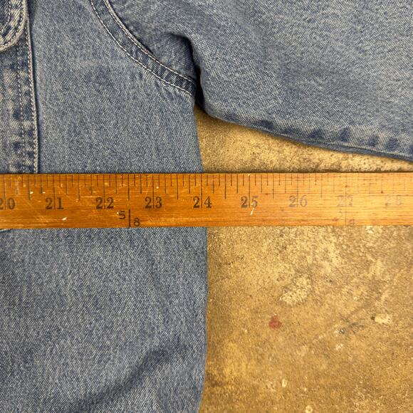 Vintage Wolverine Denim Workwear Jacket Men’s L Southwestern-Style Fleece Lining - Picture 8 of 11